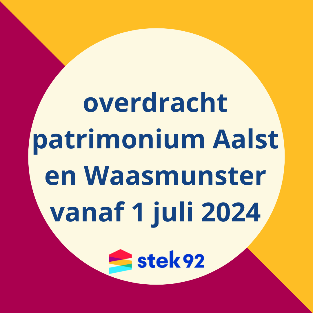 Overdracht patrimonium Aalst en Waasmunster vanaf 1 juli 2024