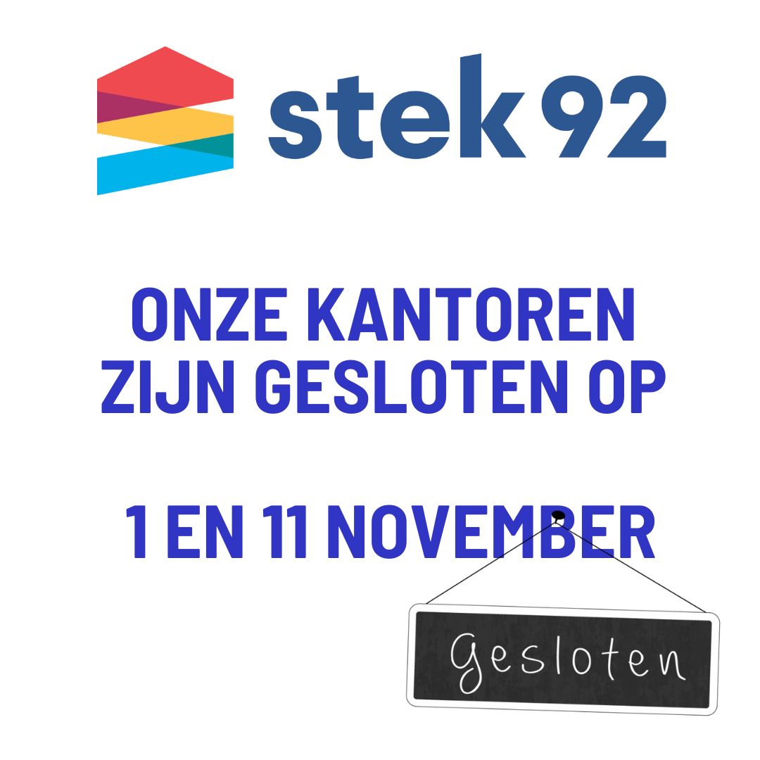 Gesloten op 1 en 11 november